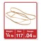 Universal 4 oz. Box 0.06 in. Gauge Size 117 Rubber Bands - Beige (50/Pack)